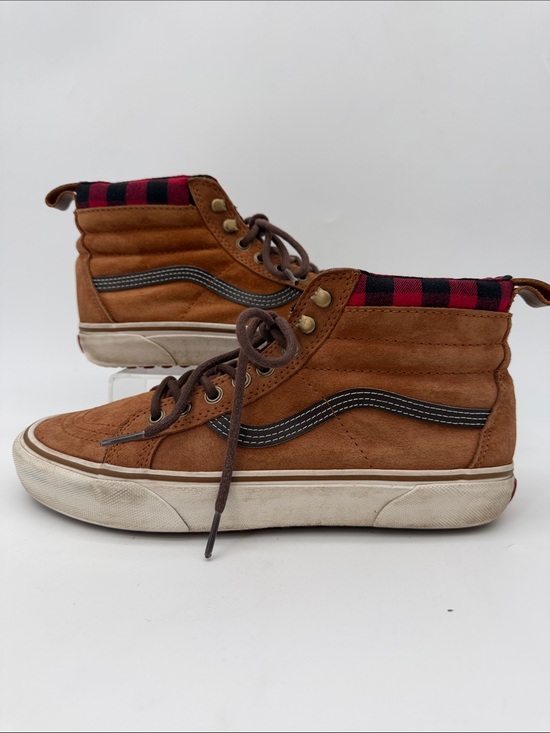 Vans Other - Vans Sk8-Hi MTE (Mountain Edition) "Glazed Ginger" Suede Buffalo Plaid Mens 9.0
